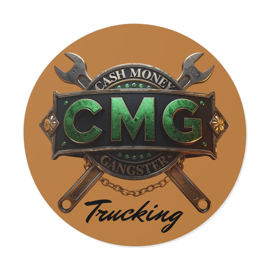 Cash Money Gangster Trucking Vinyl Stickers - Durable and Eye-Catching