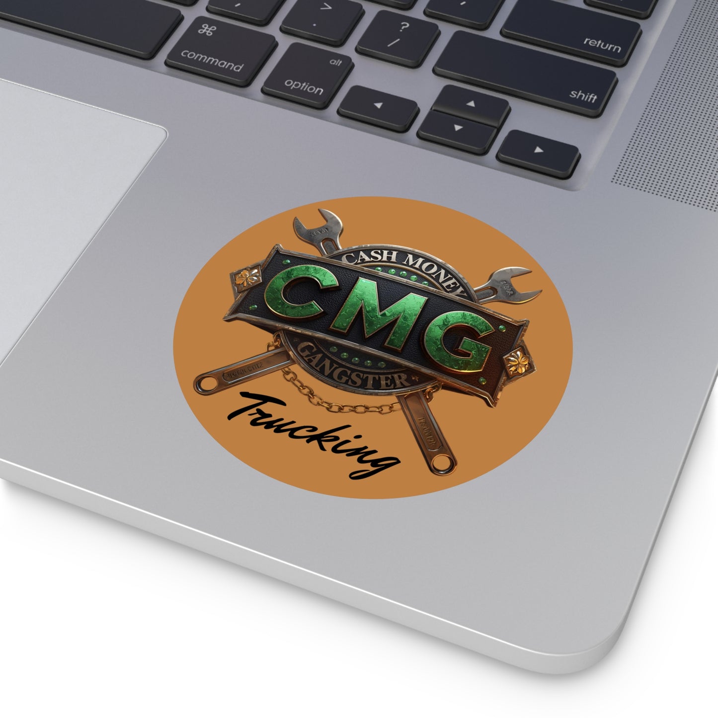 Cash Money Gangster Trucking Vinyl Stickers - Durable and Eye-Catching