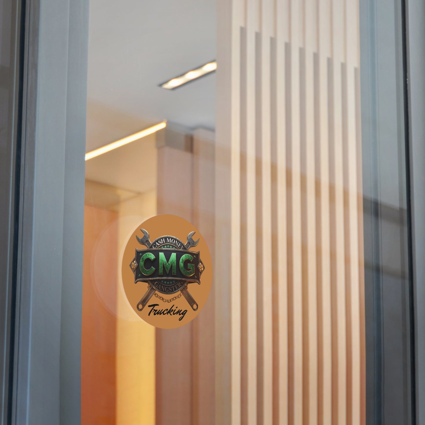 Cash Money Gangster Trucking Vinyl Stickers - Durable and Eye-Catching