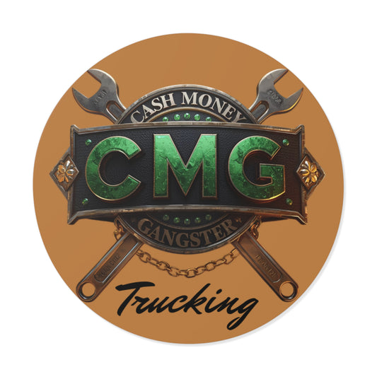 Cash Money Gangster Trucking Vinyl Stickers - Durable and Eye-Catching